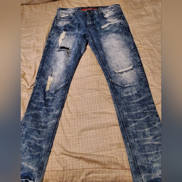 Heritage America Other - Heritage America Denim Distillery Distressed Men's Jeans Blue 36x33